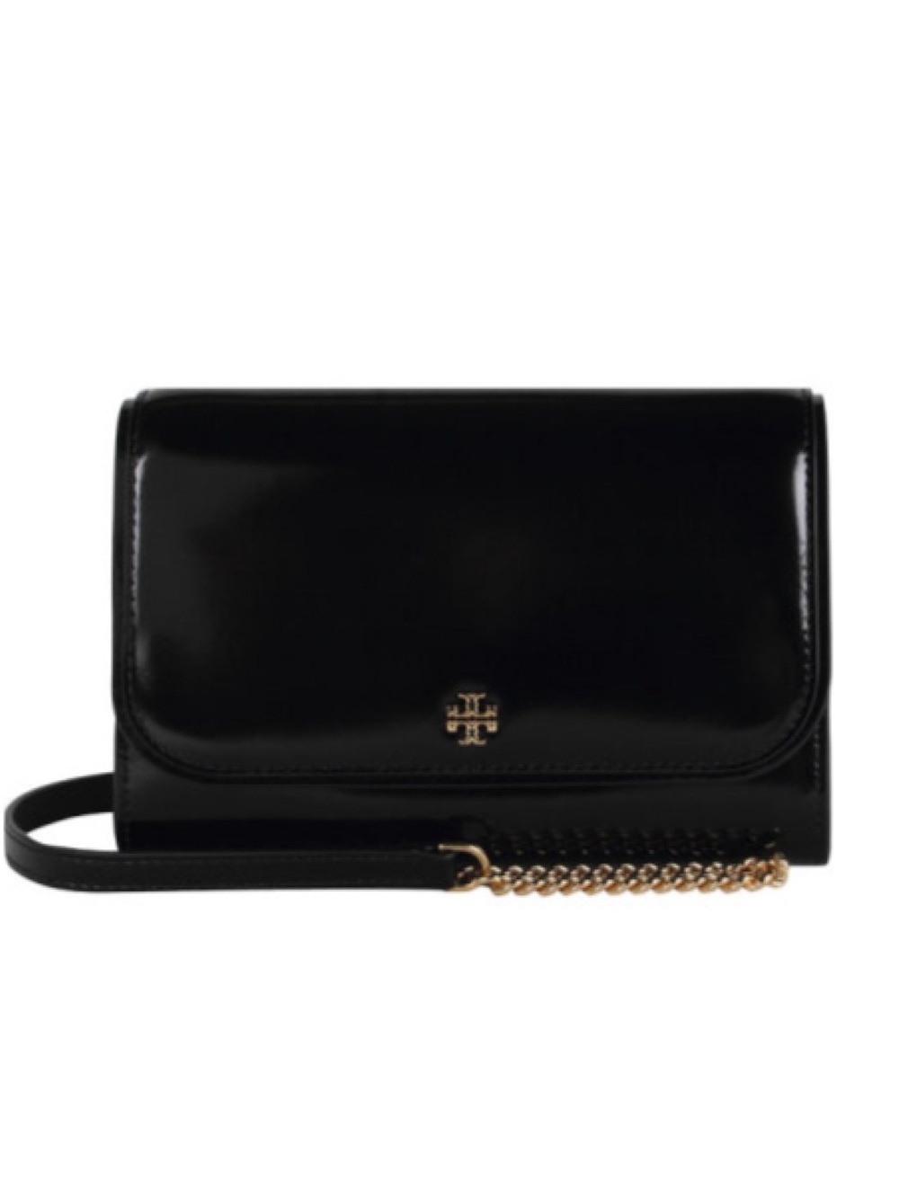 NWT TORY BURCH Emerson Patent Chain Shoulder Bag - Picture 6 of 13